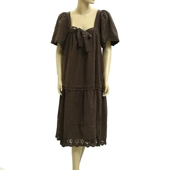 midi long dress for women Blue Arabesque Scarf Lenzing™ Ecovero™ Viscose Midi Dress